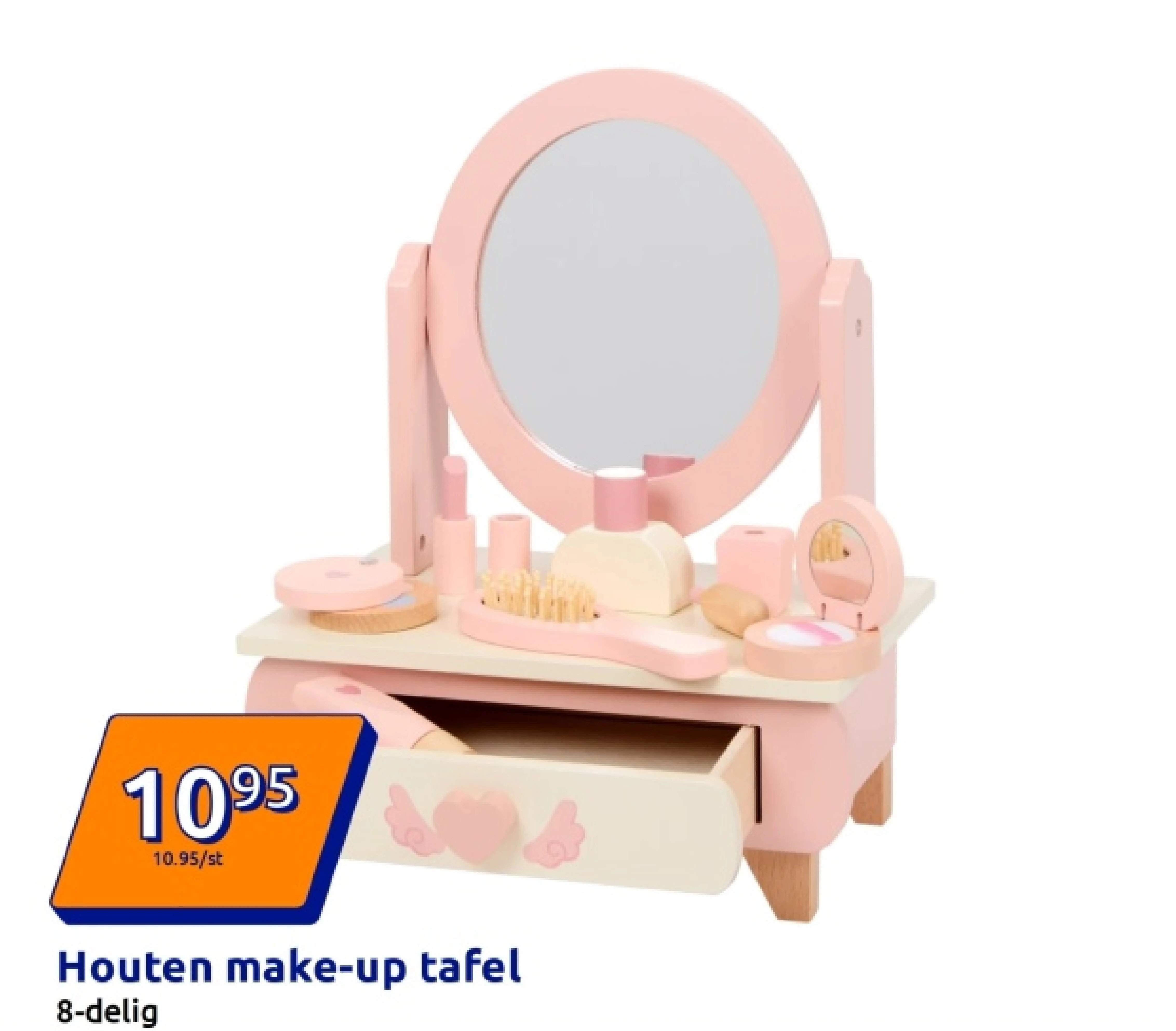 Houten make-up tafel
