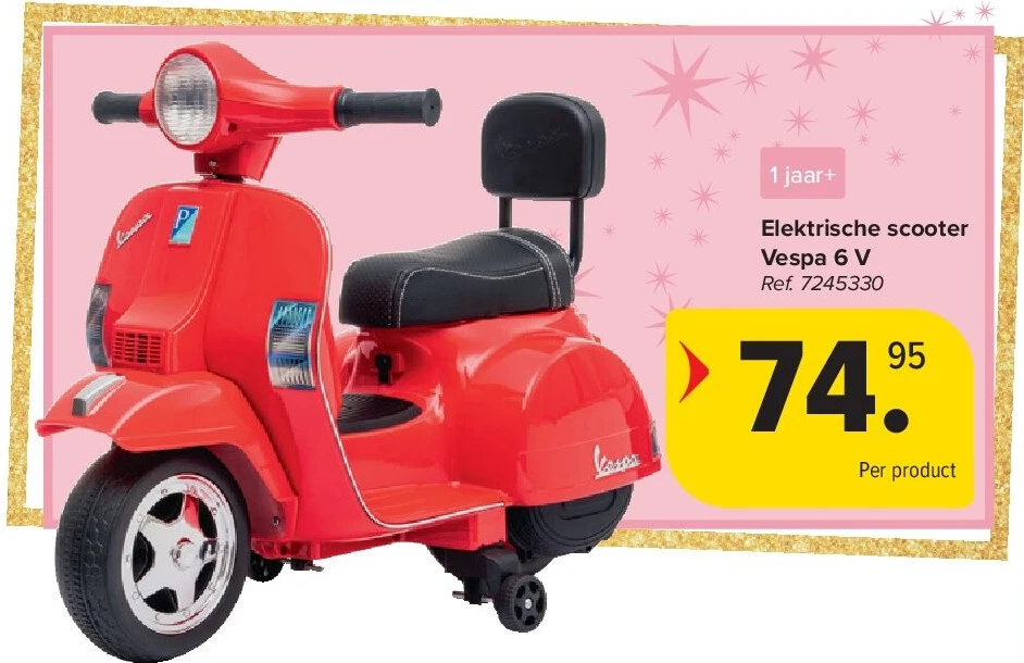 Elektrische scooter Vespa 6 V