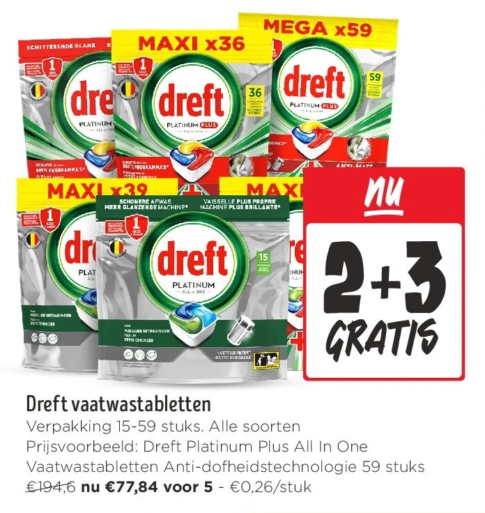Dreft vaatwastabletten