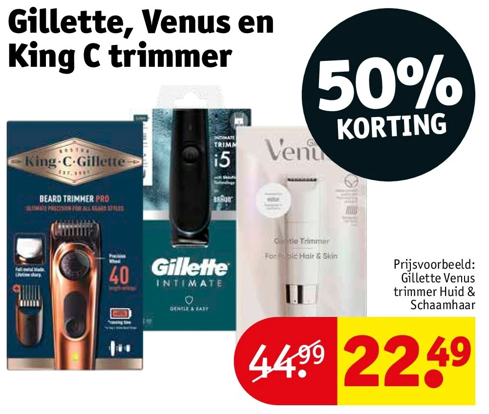 Gillette, Venus en King C trimmer