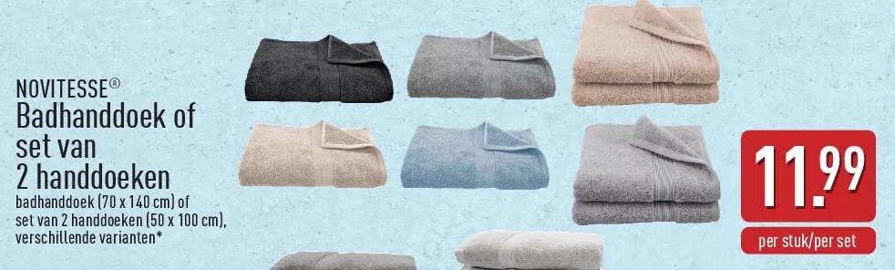 Badhanddoek of set van 2handdoeken