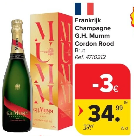 Frankrijk Champagne G.H. Mumm Cordon Rood