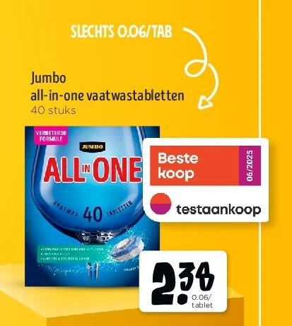 Jumbo all-in-one vaatwastabletten