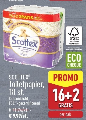 Toiletpapier, 18st.