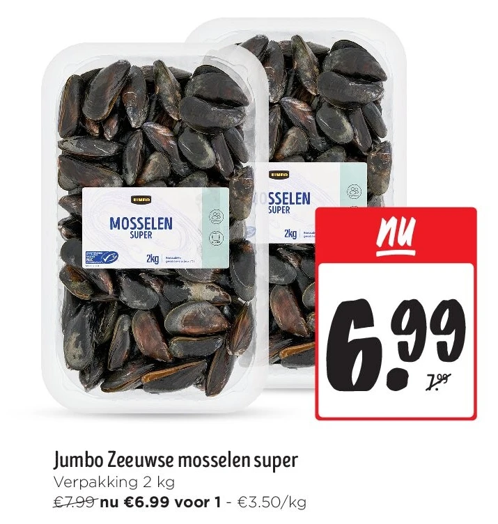 Jumbo Zeeuwse mosselen super
