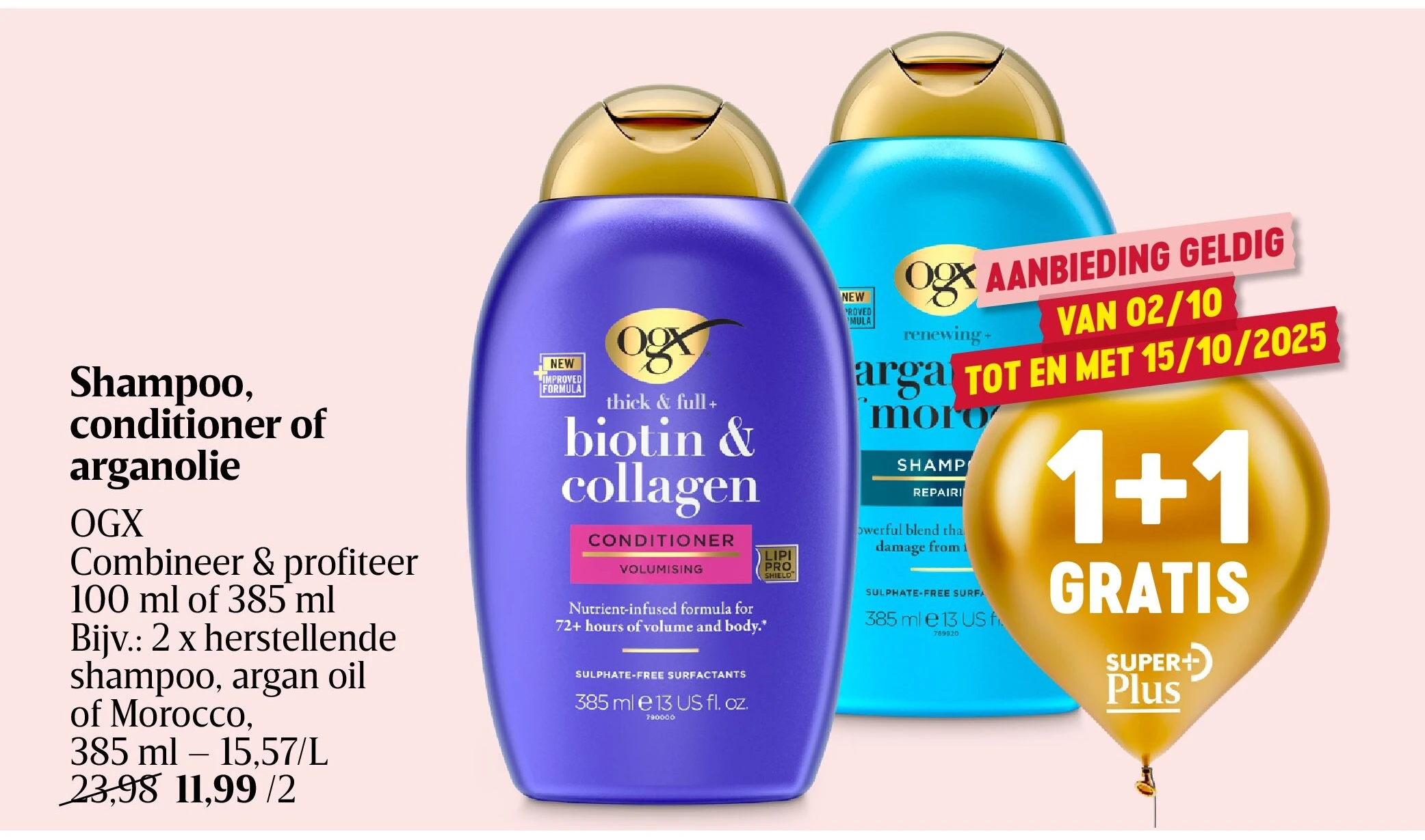 Shampoo, conditioner of arganolie