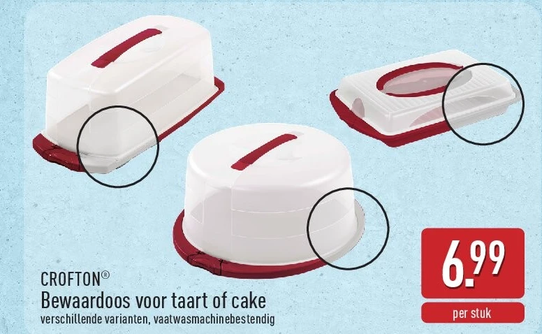 Bewaardoos voor taart of cake
