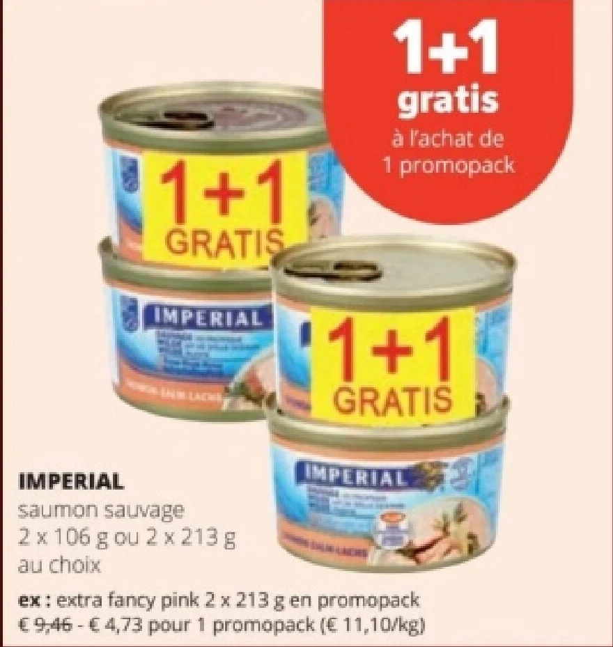 IMPERIAL extra fancy pink 2 x 213 g en promopack