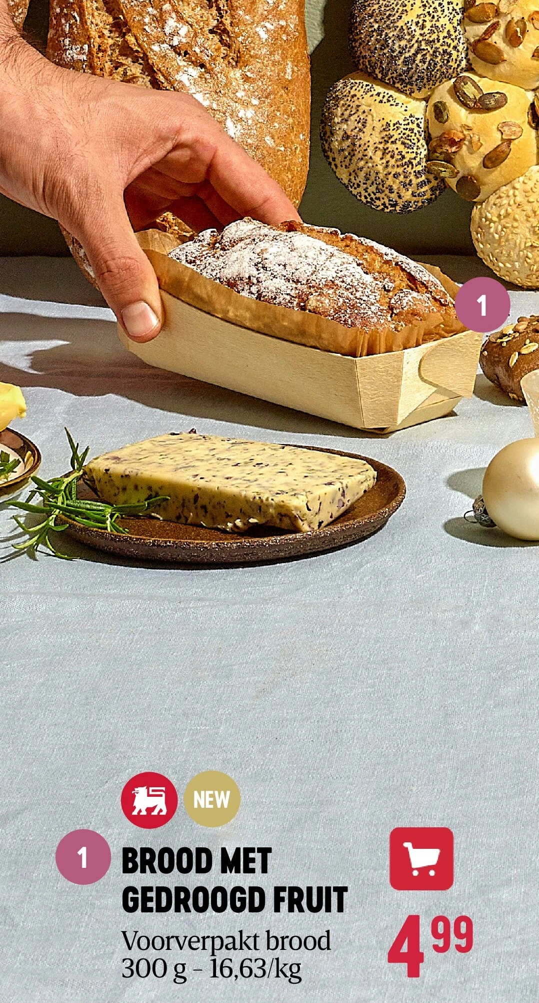 BROOD MET GEDROOGD FRUIT