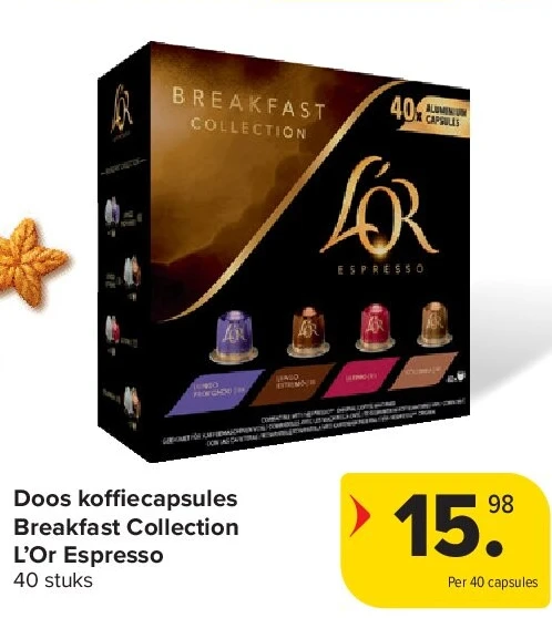 Doos koffiecapsules Breakfast Collection L’Or Espresso