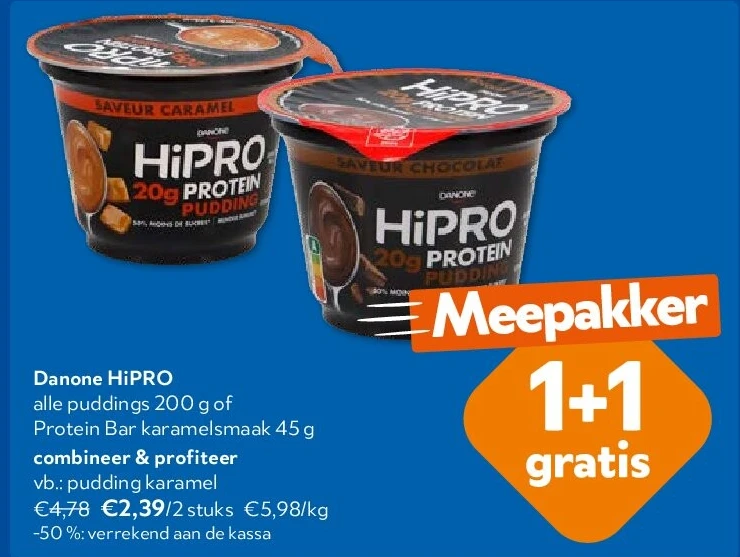 Danone HiPRO pudding karamel