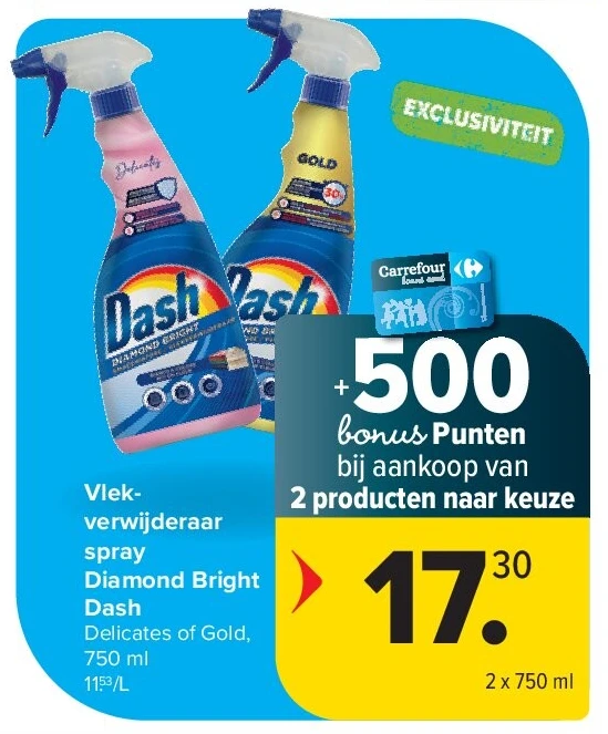 Vlekverwijderaar spray Diamond Bright Dash