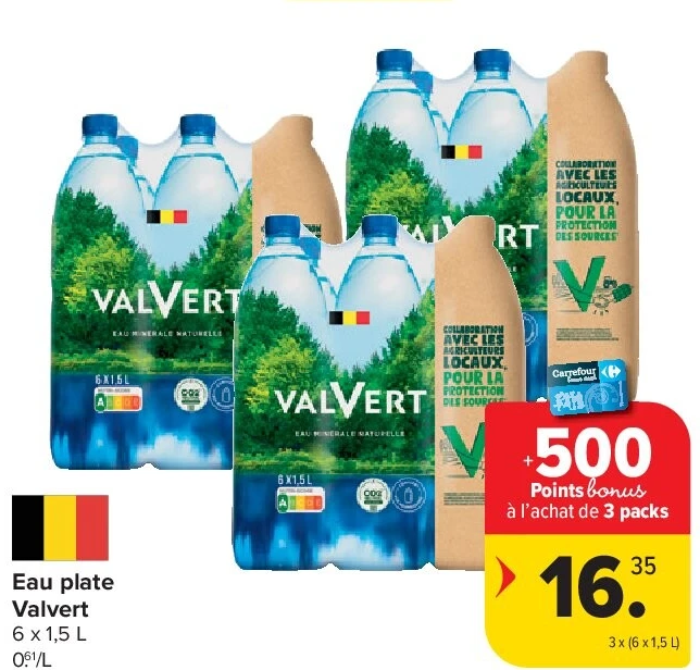 Eau plate Valvert