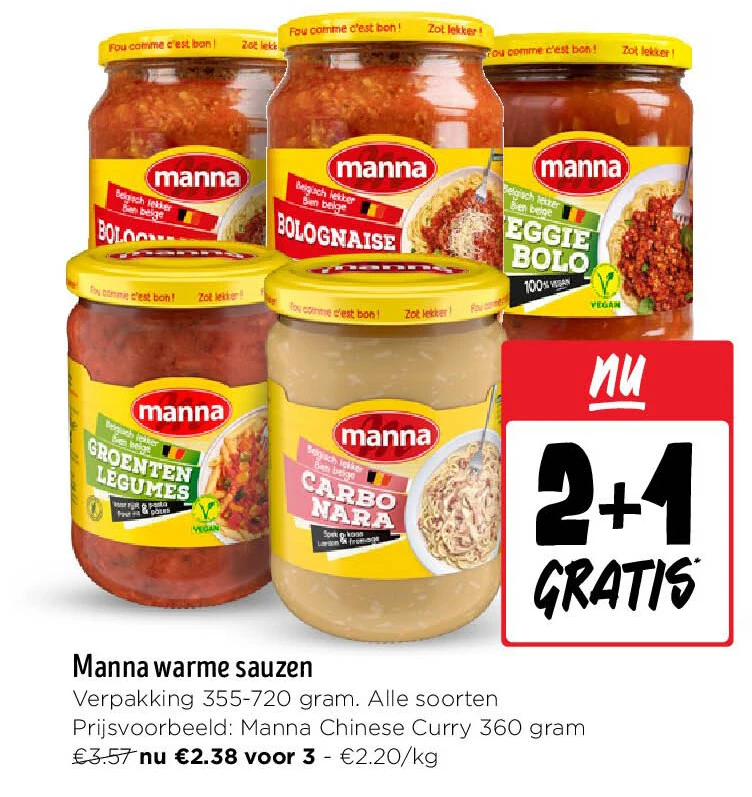 Manna warme sauzen