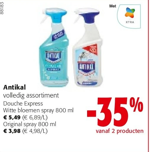 Antikal Witte bloemen spray 800 ml