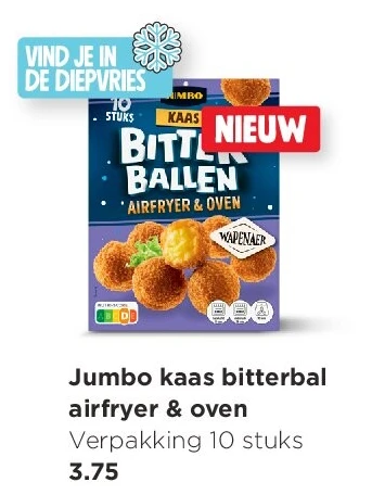 Jumbo kaas bitterbal airfryer & oven