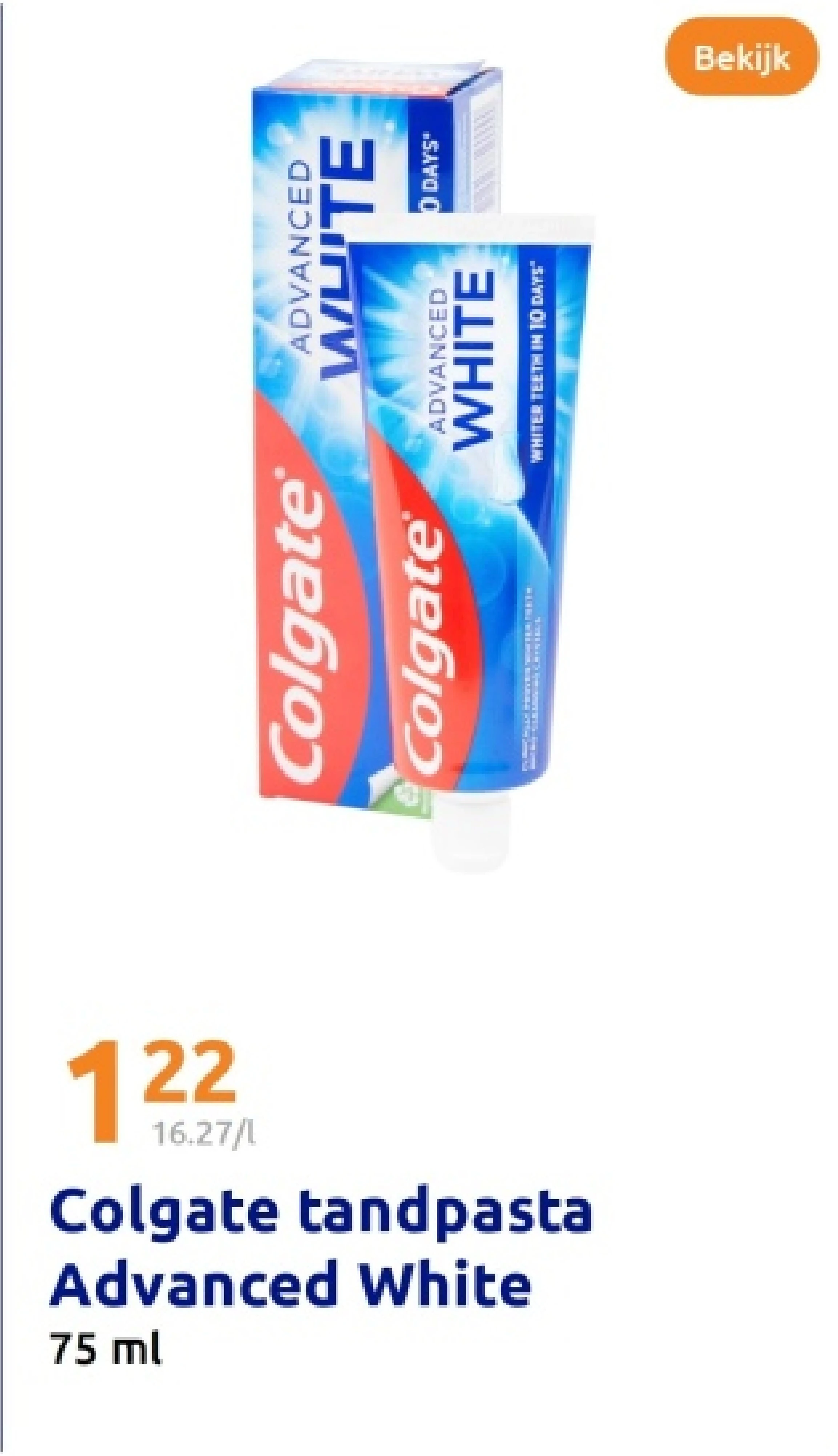 Colgate tandpasta Advanced White 75 ml