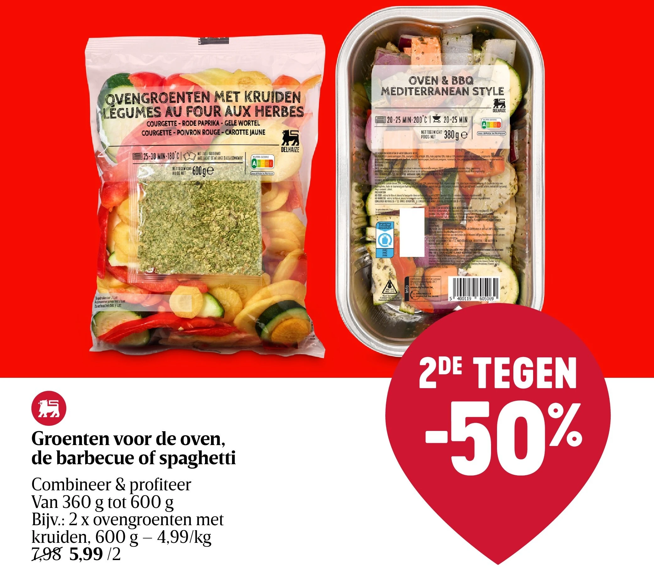 Groenten voor de oven, de barbecue of spaghetti