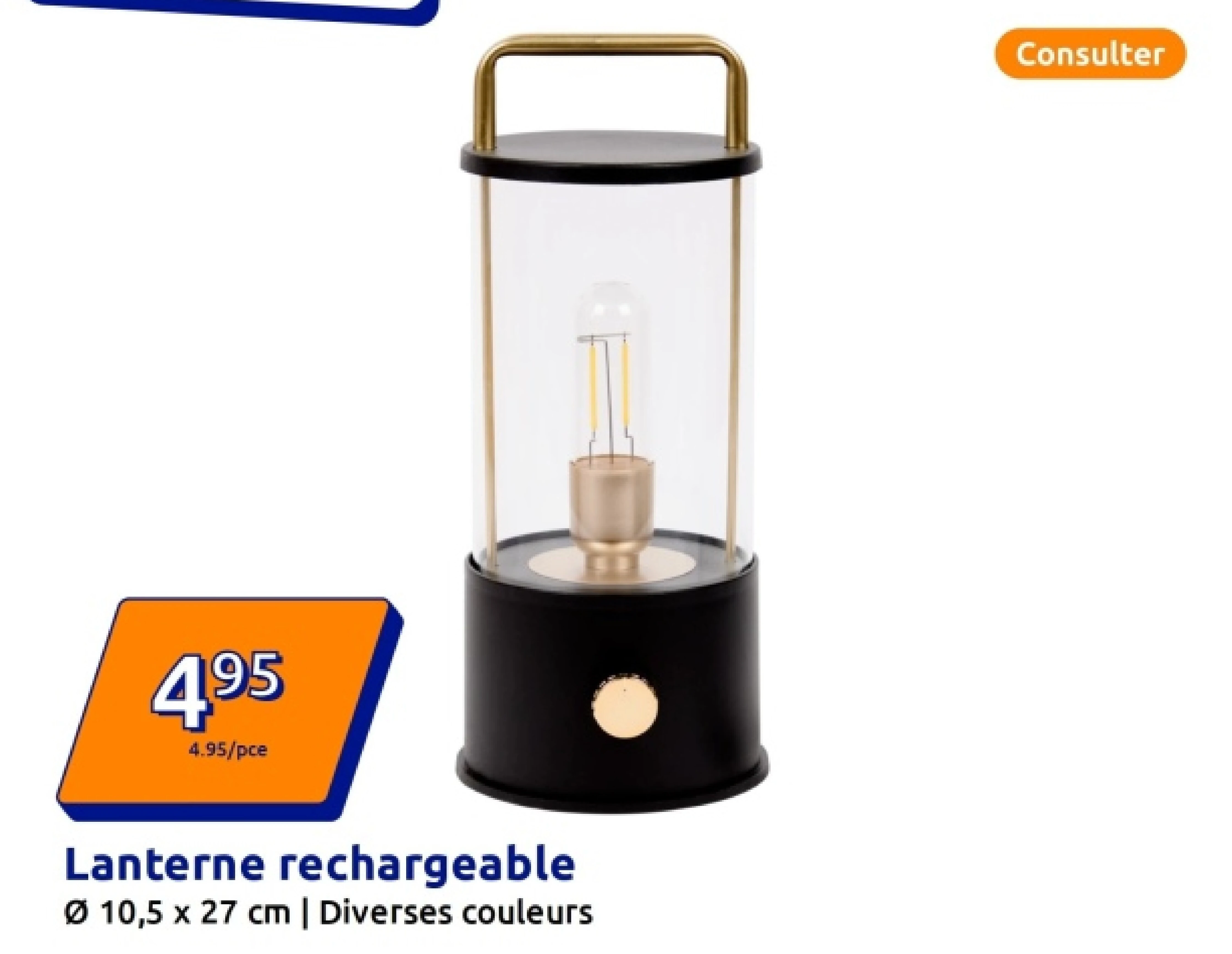 Lanterne rechargeable