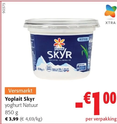 Yoplait Skyr yoghurt Natuur 850 g