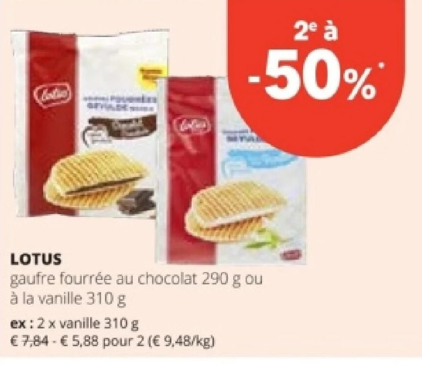 OTUS gaufre fourrée au chocolat 290 g