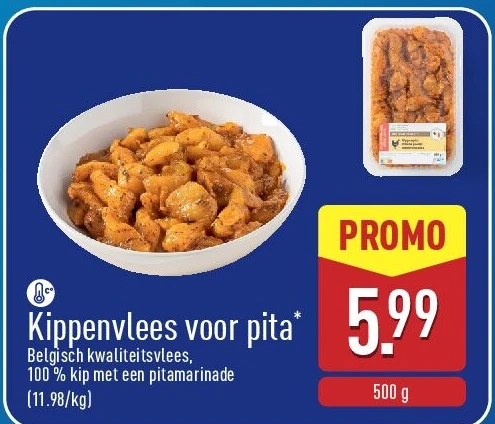 Kippenvlees voor pita