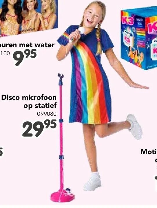 Disco microfoon op statief