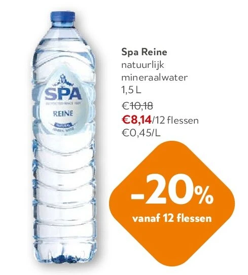 Spa Reine natuurlijk mineraalwater 1,5 L