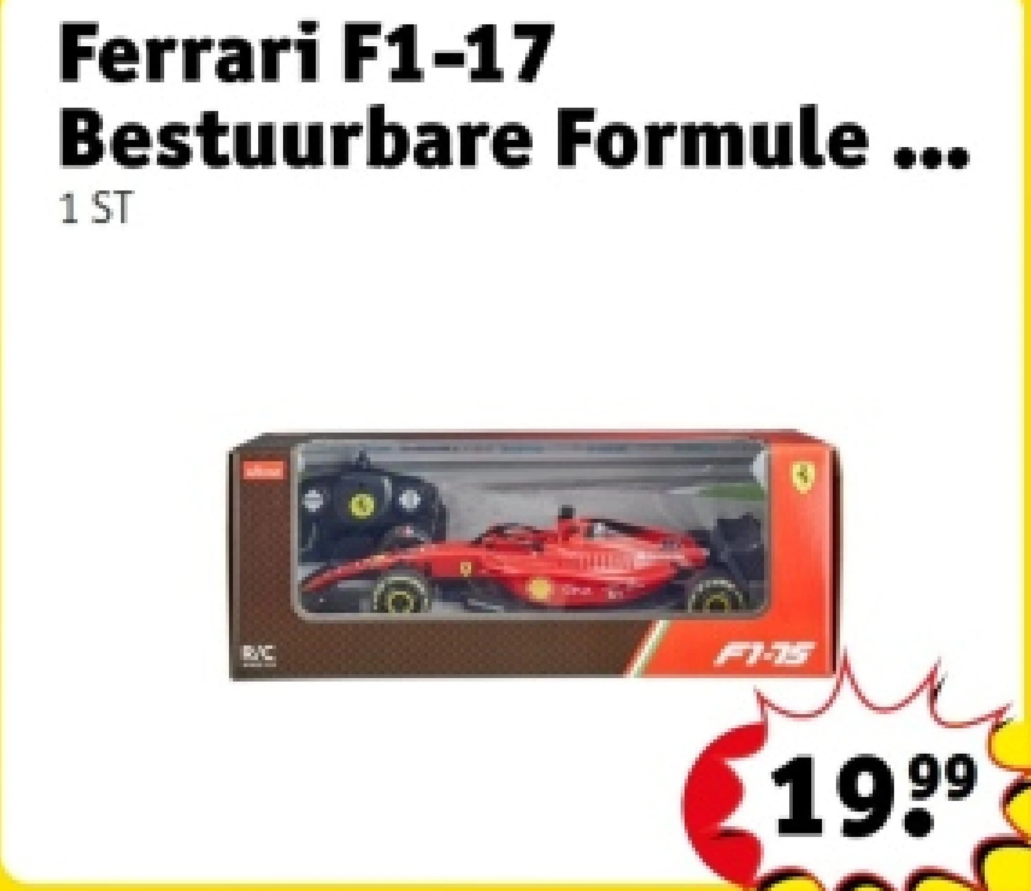 Ferrari F1-17 Bestuurbare Formule 1 Auto