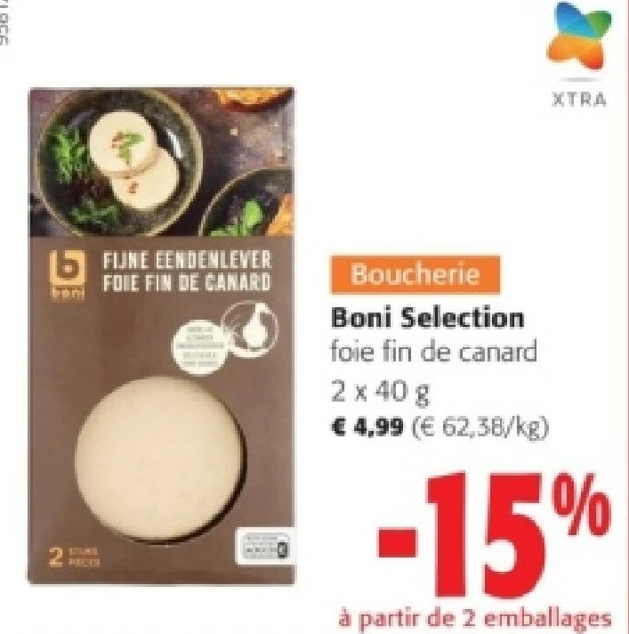 Boni Selection foie fin de canard 2 x 40 g