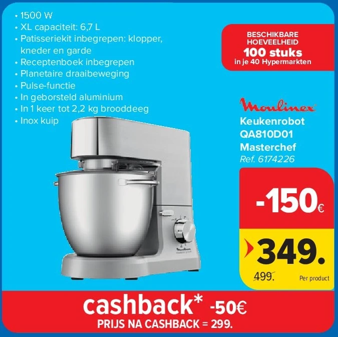 Keukenrobot QA810D01 Masterchef