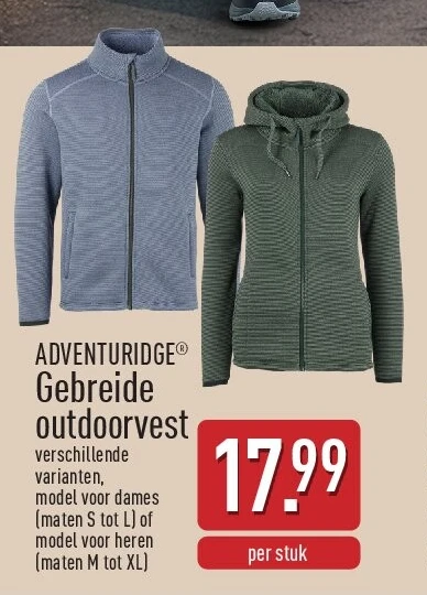 Gebreide outdoorvest