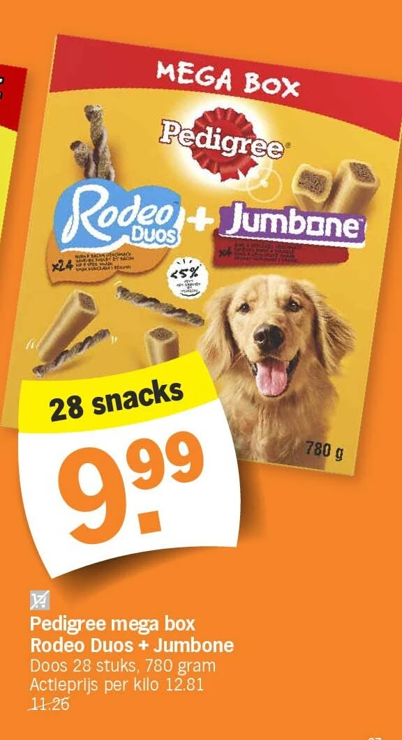 Pedigree mega box Rodeo Duos + Jumbone