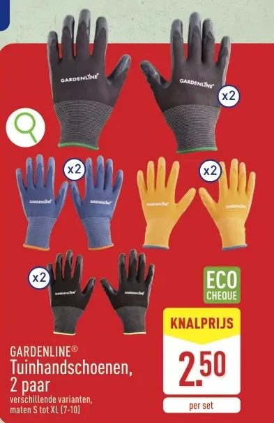 Tuinhandschoenen, 2 paar