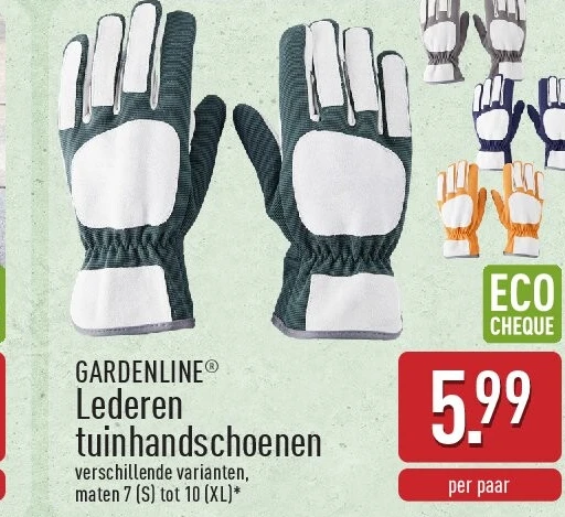 Lederen tuinhandschoenen