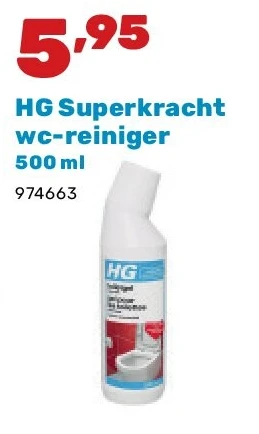 HG Superkracht wc-reiniger 500 ml
