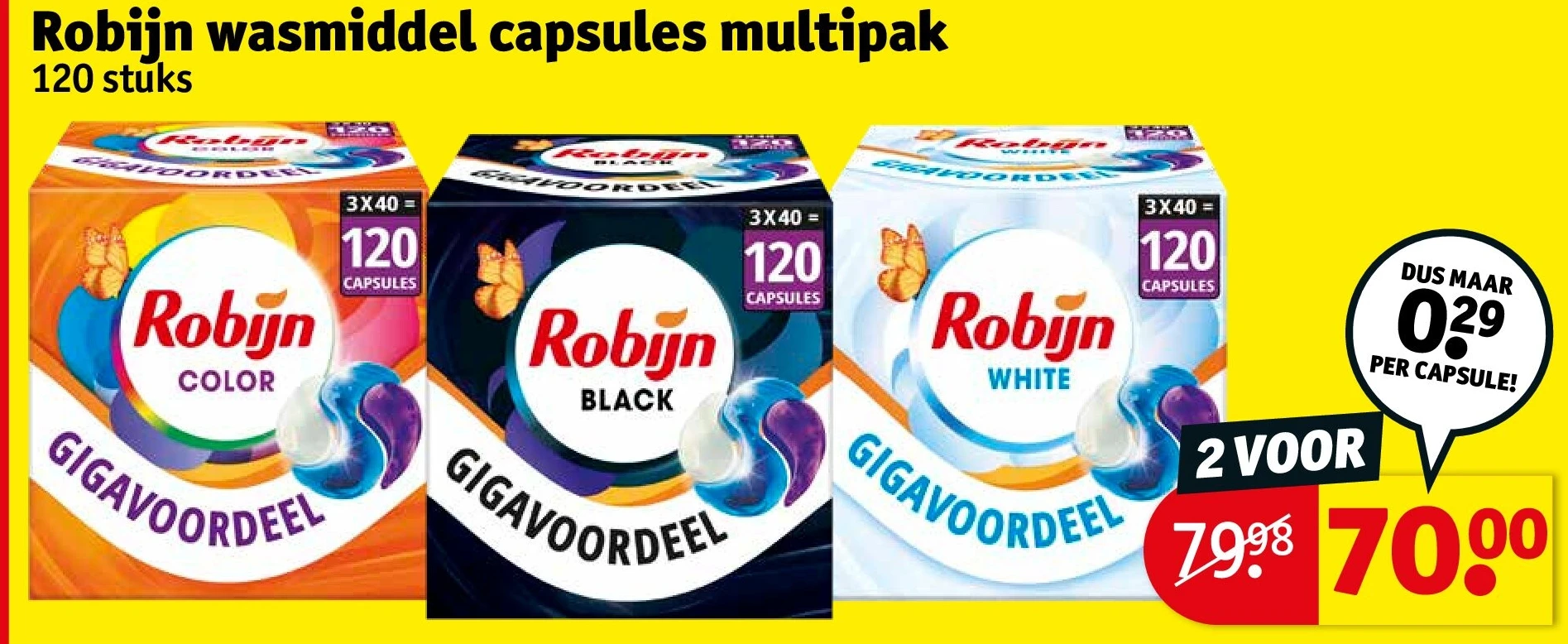 Robijn wasmiddel capsules multipak