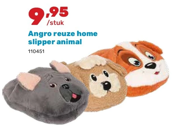 Angro reuze home slipper animal