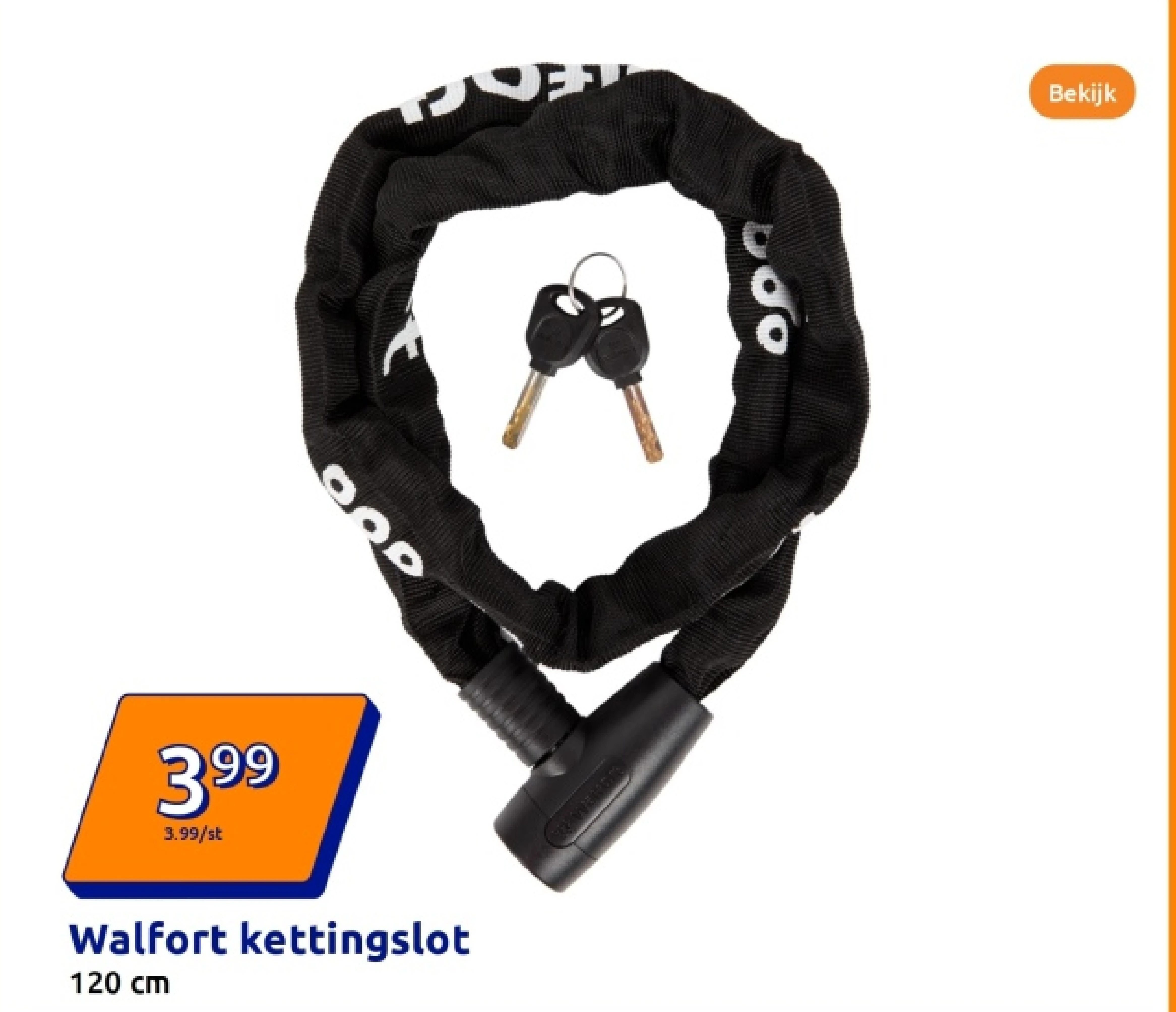 Walfort kettingslot 120 cm