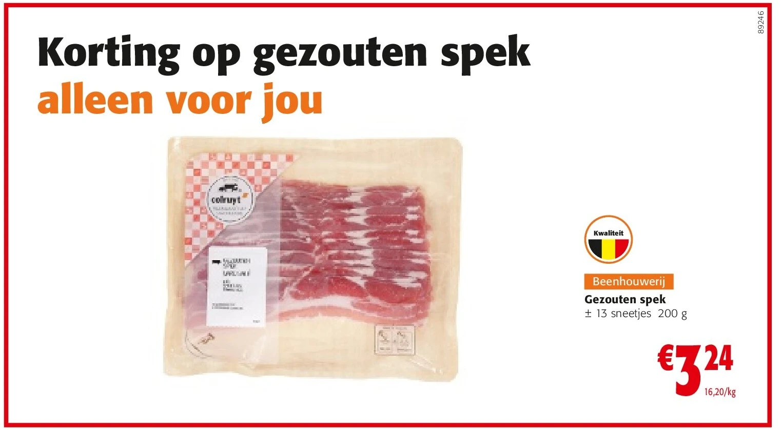 Gezouten spek