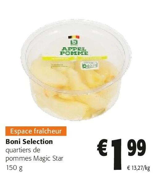 Boni Selection quartiers de pommes Magic Star 150 g