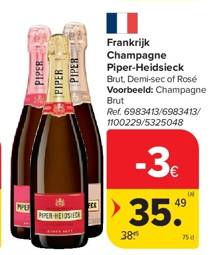 Frankrijk Champagne Piper-Heidsieck