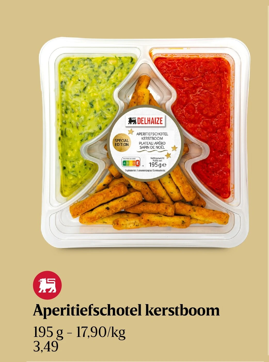 Aperitiefschotel kerstboom