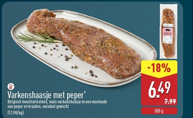 Varkenshaasje met peper