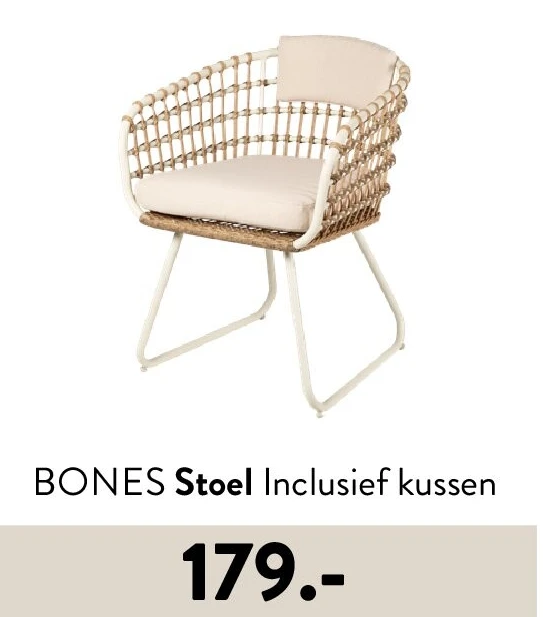 BONES Stoel Inclusief kussen