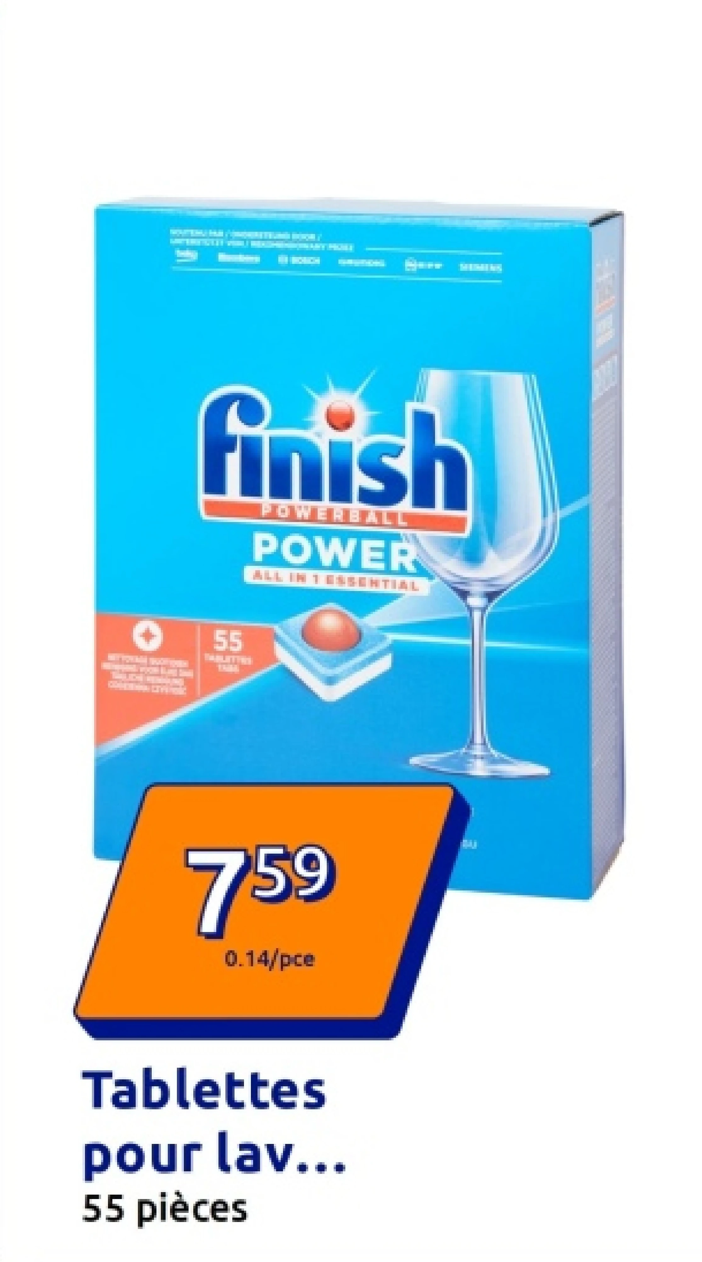 Tablettes pour lave-vaisselle Finish Powerball All-in 1