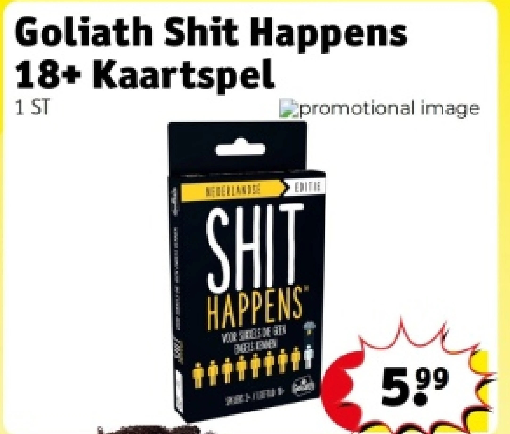 Goliath Shit Happens 18+ Kaartspel