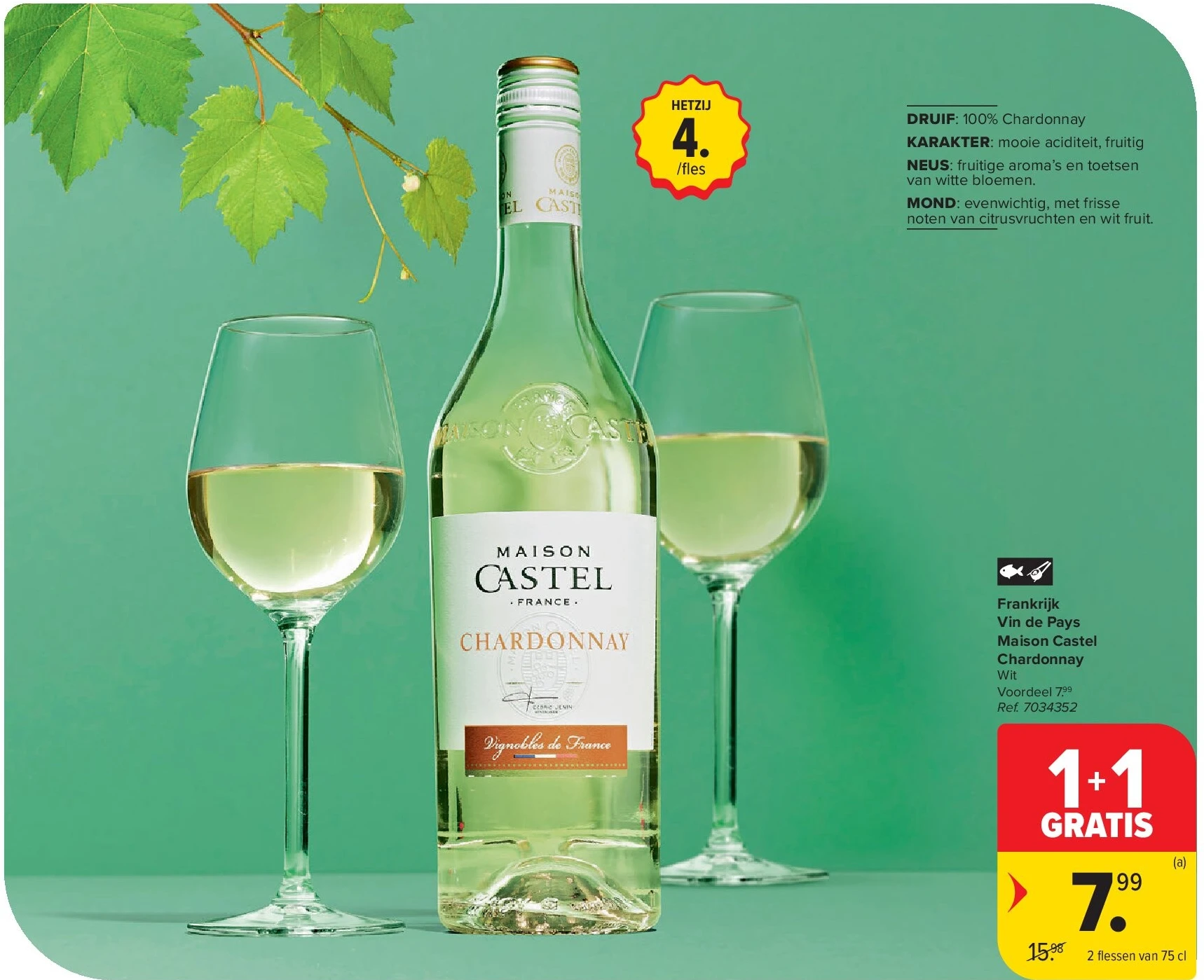 Frankrijk Vin de Pays Maison Castel Chardonnay