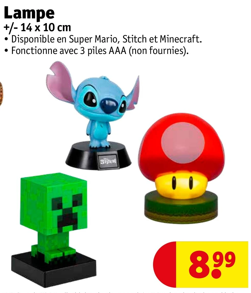 Lampe +/- 14 x 10 cm