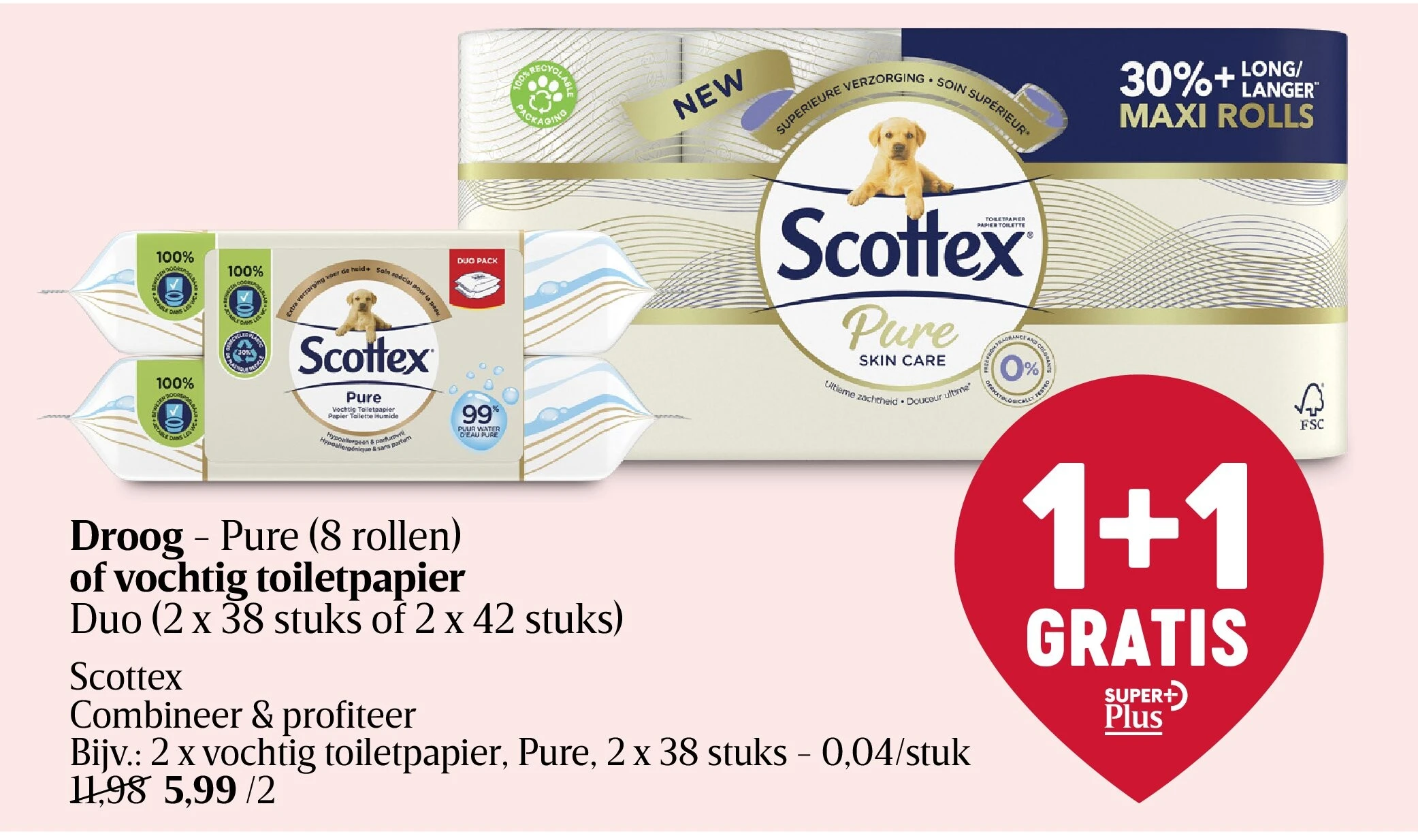 Droog of vochtig toiletpapier